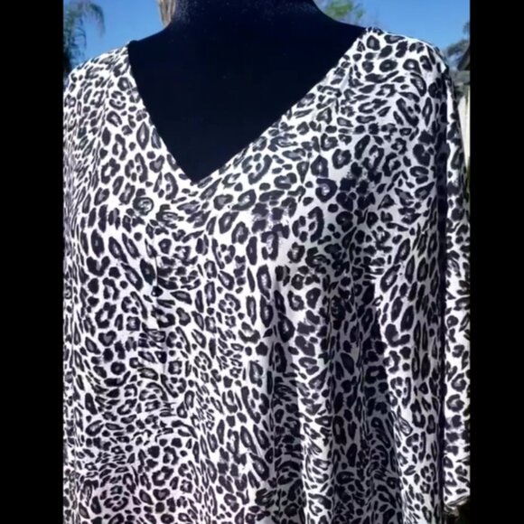 Kaftan Leopard Dress Maxi Cover Up Animal Print NEW 🦋 LAST 1 🦋 - Picture 3 of 9